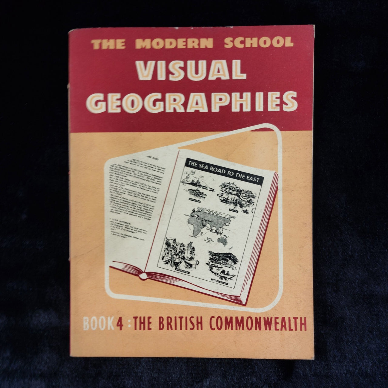 The Modern School Visual Geographies, 3 Book vintage Set 1950s Reprints Ornament9