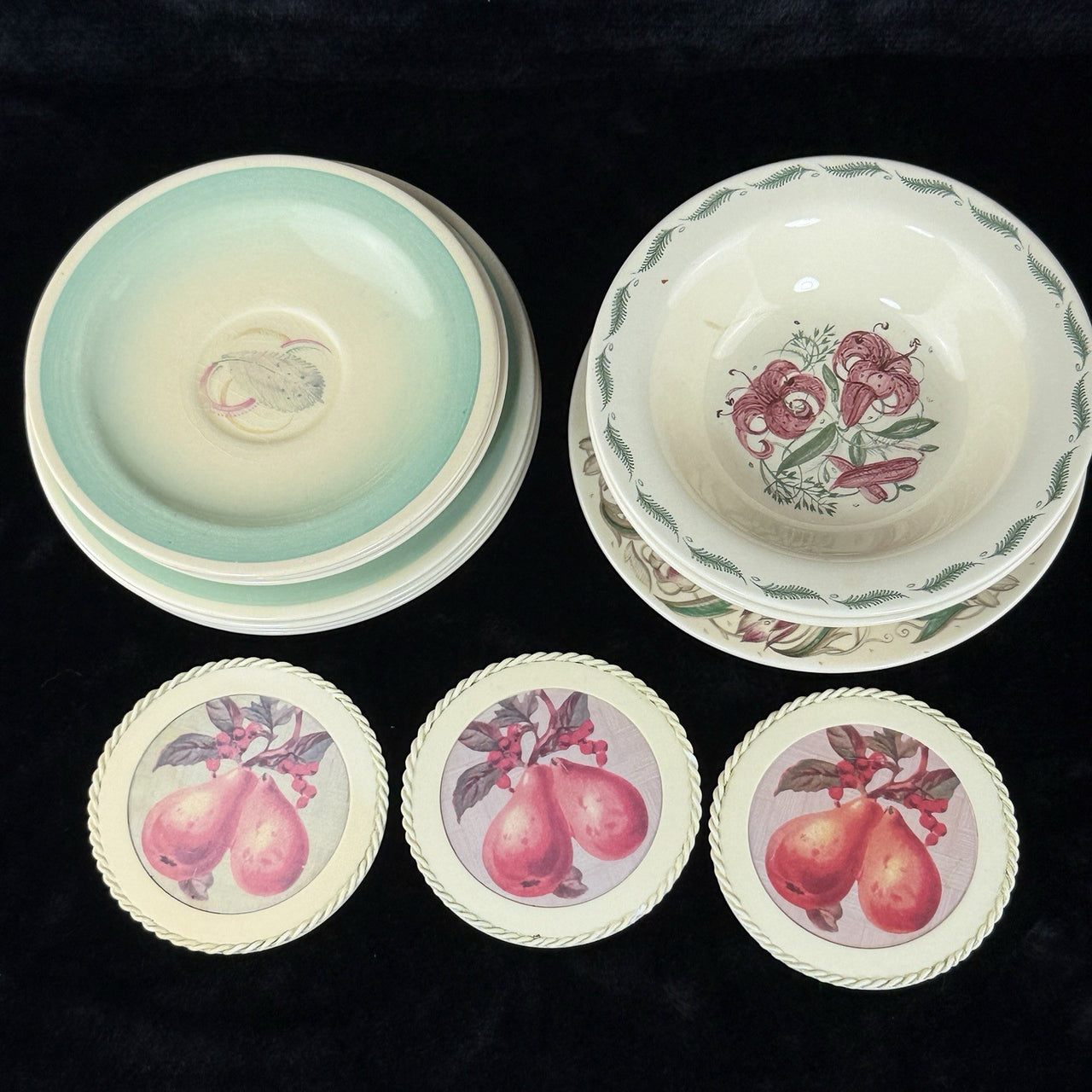 Susie Cooper Art Deco Bowl & Dish Lot – Endon 1574 Crown Works Burslem England10