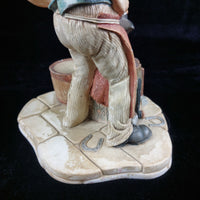Thumbnail for Naturecraft Blacksmith Figurine 1973 Hand Painted Stonecraft Collectible 8