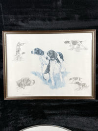Thumbnail for Nigel Hemming Hunting Dogs Pointer Print – Framed English Sporting Dog Art8
