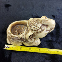Thumbnail for Handcarved Elephant Candle Holder Ceramic/ 14cm Pottery Collectable Germany7