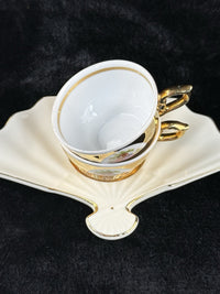 Thumbnail for Bondware Coffee Cups & FanShaped Tray | 24K Gold Chokin Art Japan16