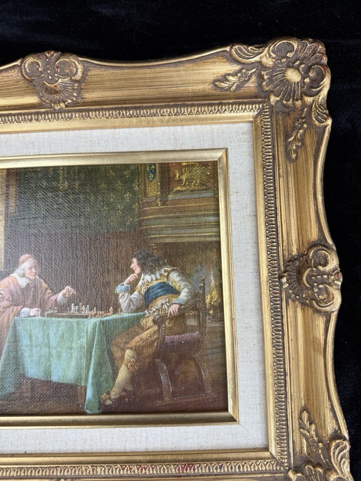 Old Masters Style Print The Cardinals Move by F. M. Bennett Gold Framed Art8