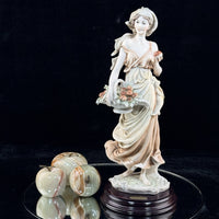 Thumbnail for Giuseppe Armani Florence Fresh Fruits Lady Figurine 14” Italy Home Decor 1987 .2