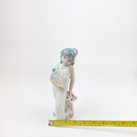 Thumbnail for Casades & Girl Dog Porcelain Figurine Spanish Handcrafted Floral Art 8.5