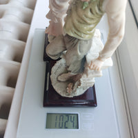 Thumbnail for Giuseppe Figurines Armani Pair Boy Girl Flowers Basket Romantic Scene 9