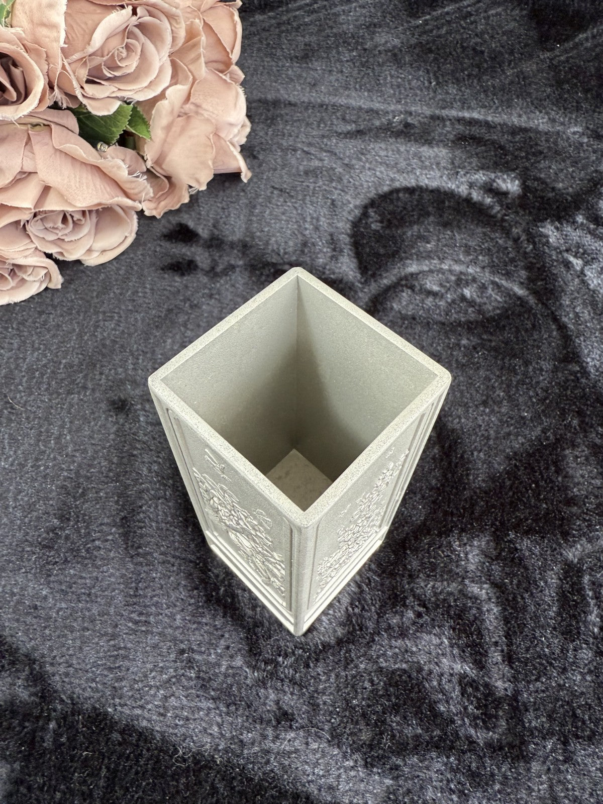 Royal Selangor Pewter Vase / Pencil Holder with orig Box Pen Pencil Caddy PEWTER13