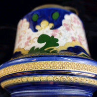 Thumbnail for Early Biscuit cookie Jar 1900's William Wood & Co. Enamel & Brass Antique Type11