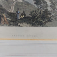 Thumbnail for 19th Century Steel Engraving by J.D. Harding & W. Finden Berwick Bridge Framed5