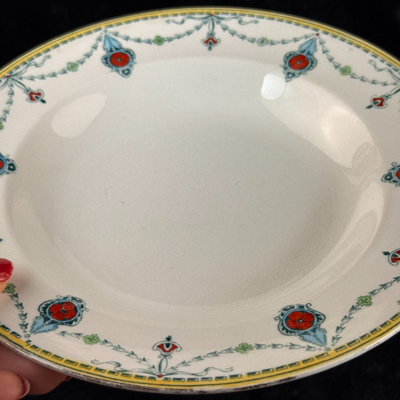 Antique/Vintage Devon Ware Plates (S. F. & Co.) - Pattern "Cecil" Figure England5