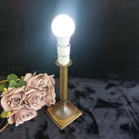 Thumbnail for Vintage Brass Lamp Table Patina EU Plug 915gr Classic 12