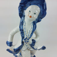 Thumbnail for Vintage Capodimonte Lady in Blue Porcelain -Figurine Italian Italy Large.13.5