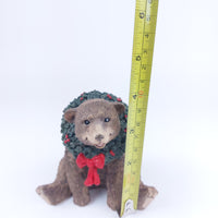 Thumbnail for Tom Silver Rubel Deer Christmas Bear Figurine - Collectible Festive Decor Resin11