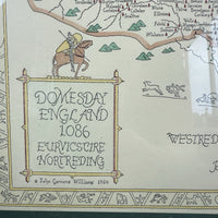 Thumbnail for Domesday England 1086 framed Map  Euruicscire Nortreding by Garnons Williams15