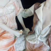 Thumbnail for Anina ( La Anna) Collection Italian Alabaster –Couple in Love Figurine  1999. 157