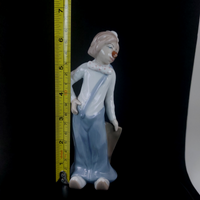 Thumbnail for Casades Clown Bag with Porcelain Figurine Collectible from Spain, 6in blue deco5