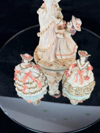 Thumbnail for Vintage Sudehl Figurine Set of 3 Victorian Lady & Daughters Hand Painted Statues12