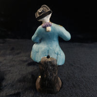 Thumbnail for Antique Figurine Porcelain Violinist Rococo Style 5.5