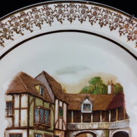 Thumbnail for Old Coach House Stratford Decorative Ceramic Plate Gold Trim 8.5in Wall Hanger6
