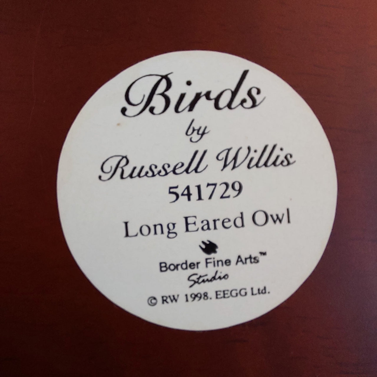 Border Fine Arts 1998 Long Eared Owl Russell Willis 541729  BFA Birds Figurine2