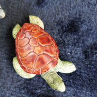 Thumbnail for Turtle Figurine Lot Collection 6 Good Resin Wood ceramic Carved Mallorca bundle4