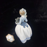 Thumbnail for Rare by NAO Lladro Girl with Dogs & Parasol 1985 Figurine 9.5
