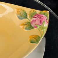 Thumbnail for Royal Winton Grimwades England Yellow Rose Bowl Dish 5488 Hand Painted Floral Ar6