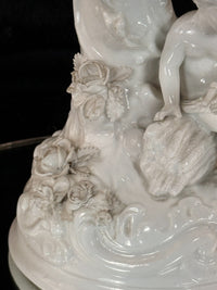 Thumbnail for Antique German Volkstedt Porcelain Cherub Candlestick 10