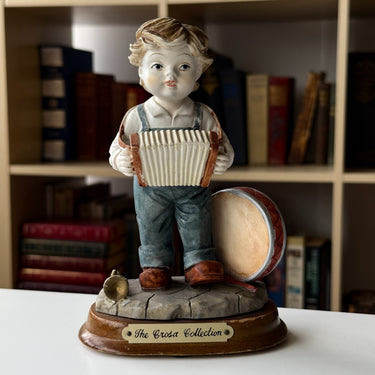 Crosa Collection Figurine Playing Accordion Drum 7