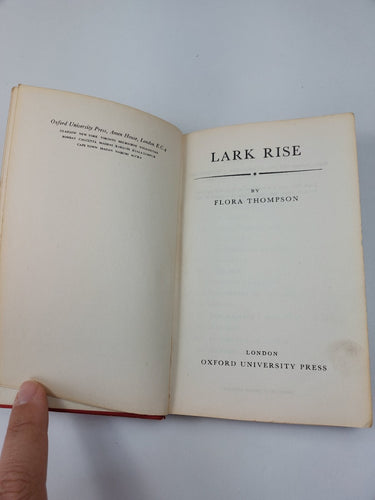 Lark Rise by Flora Thompson   Oxford University Press Vintage Hardcover 1959  0