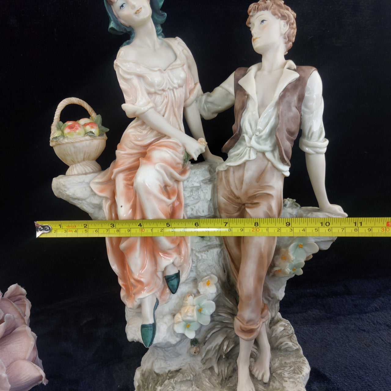 Anina ( La Anna) Collection Italian Alabaster –Couple in Love Figurine  1999. 152