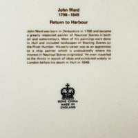 Thumbnail for John Ward China Bone Plates Set of 2 Whalers & Return to Harbour Nautical Ship9