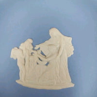 Thumbnail for Wedgwood Blue Jasperware Mini Square Trinket Box & Plate Set – England in Made 3