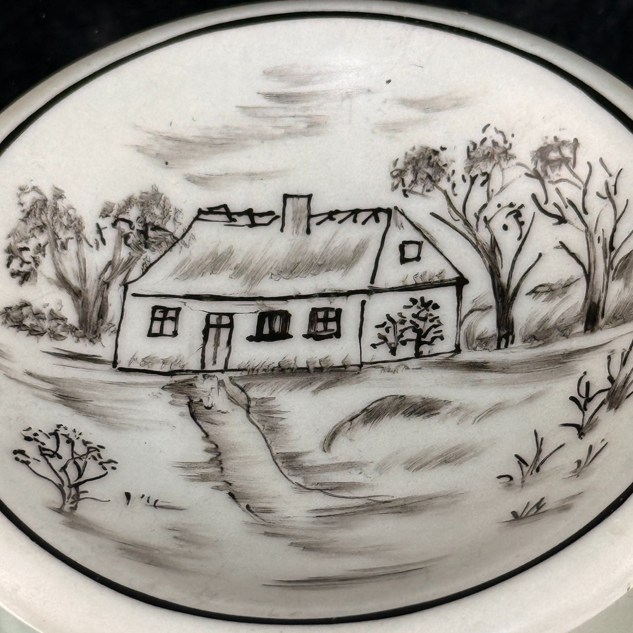 Heinrich Bavaria Miniature Plates Set of 3 Signed M Birus Birds Cottage Germany11