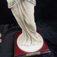 Thumbnail for Juliana Collection 15in Figurine, Tall Lady with Dog, large Resin Art Deco Beige4