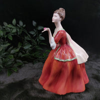 Thumbnail for Doulton Royal Porcelain victorian lady Figurine Flower of Love signed 4