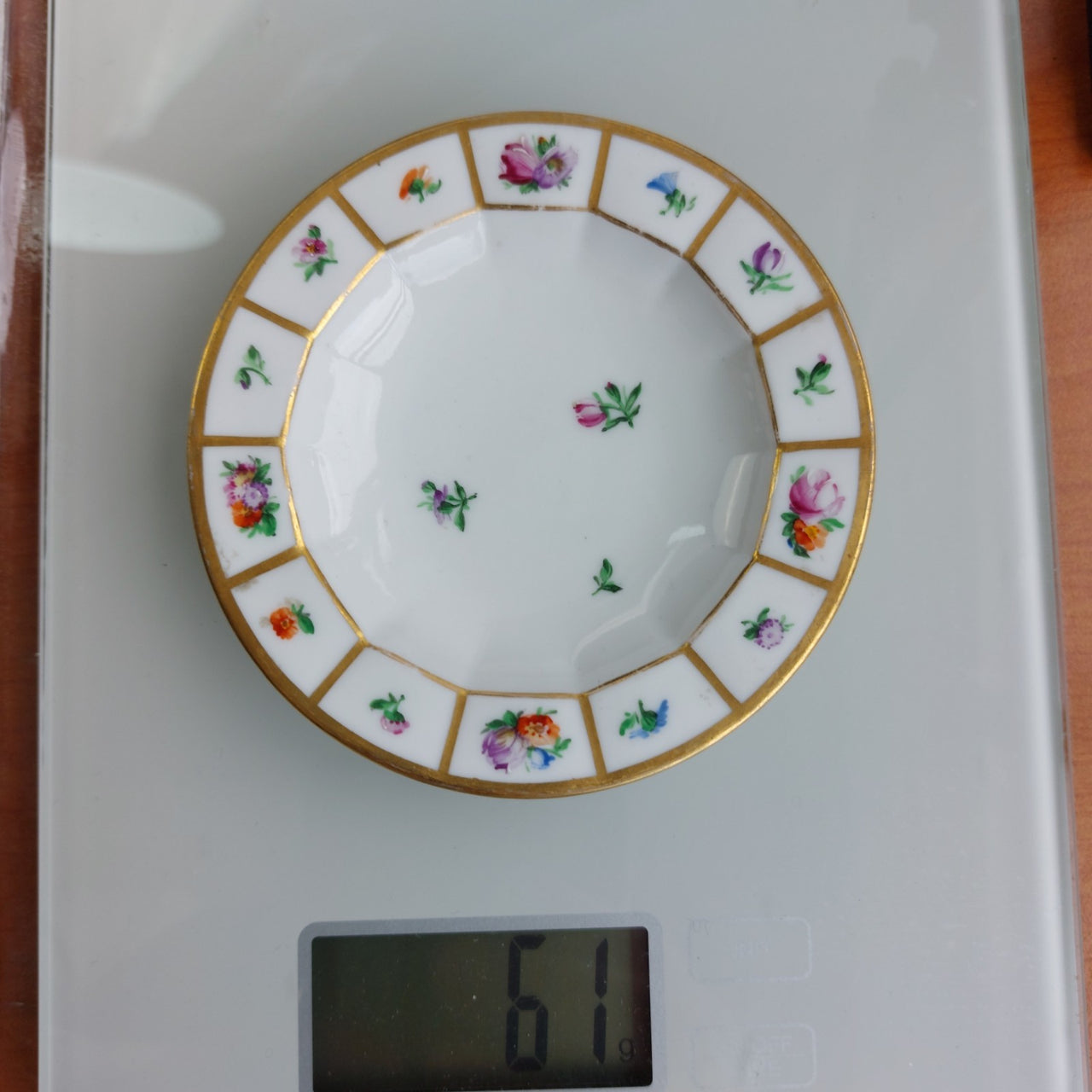Royal Copenhagen Mini Dish Floral Gilded 10cm Hand Painted Danish Porcelain9