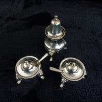 Thumbnail for England Silver Plated Condiment Set 4.5