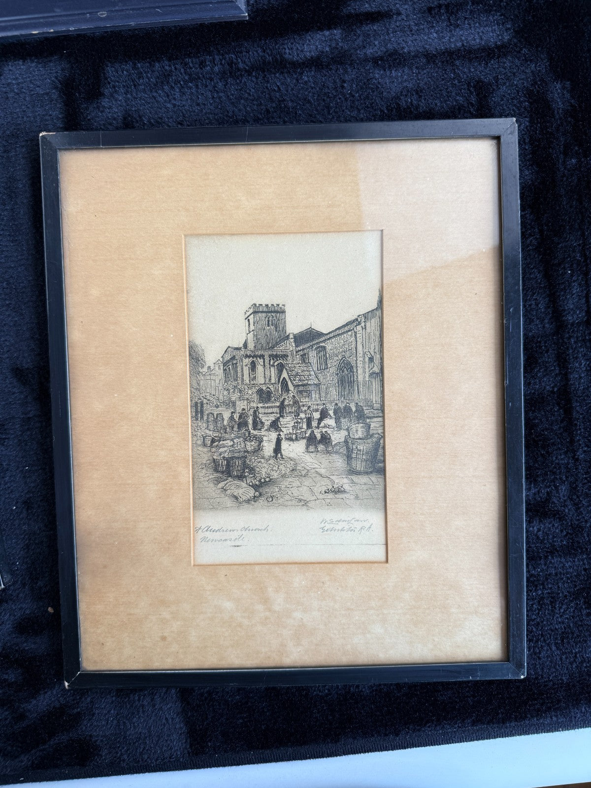 Antique Authentic Signed Etchings - A British Cathedral and St. Andrew's Church14