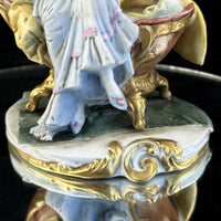 Thumbnail for Capodimonte Italian Porcelain Figurine Hand Painted Mother and Child Signed 
