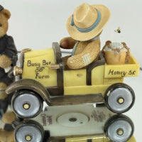 Thumbnail for Cherished Teddies 2000 Figurines Ernestine Regina & Bert Busy Bee Graduation Car4