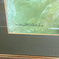 Thumbnail for Otter in Water Signed Shirley Williams original Watercolor Painting framed large1