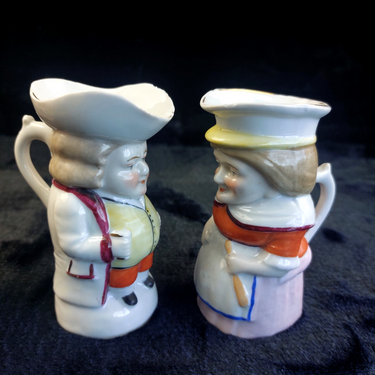 Z Crown Staffordshire Jugs Toby Style Pair 4