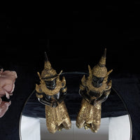 Thumbnail for Thai Bronze Kneeling Praying 8.5