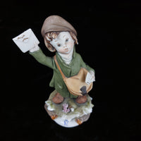 Thumbnail for Young with Postman Letter Capodimonte Porcelain Figurine by G. Pezzato see pics13