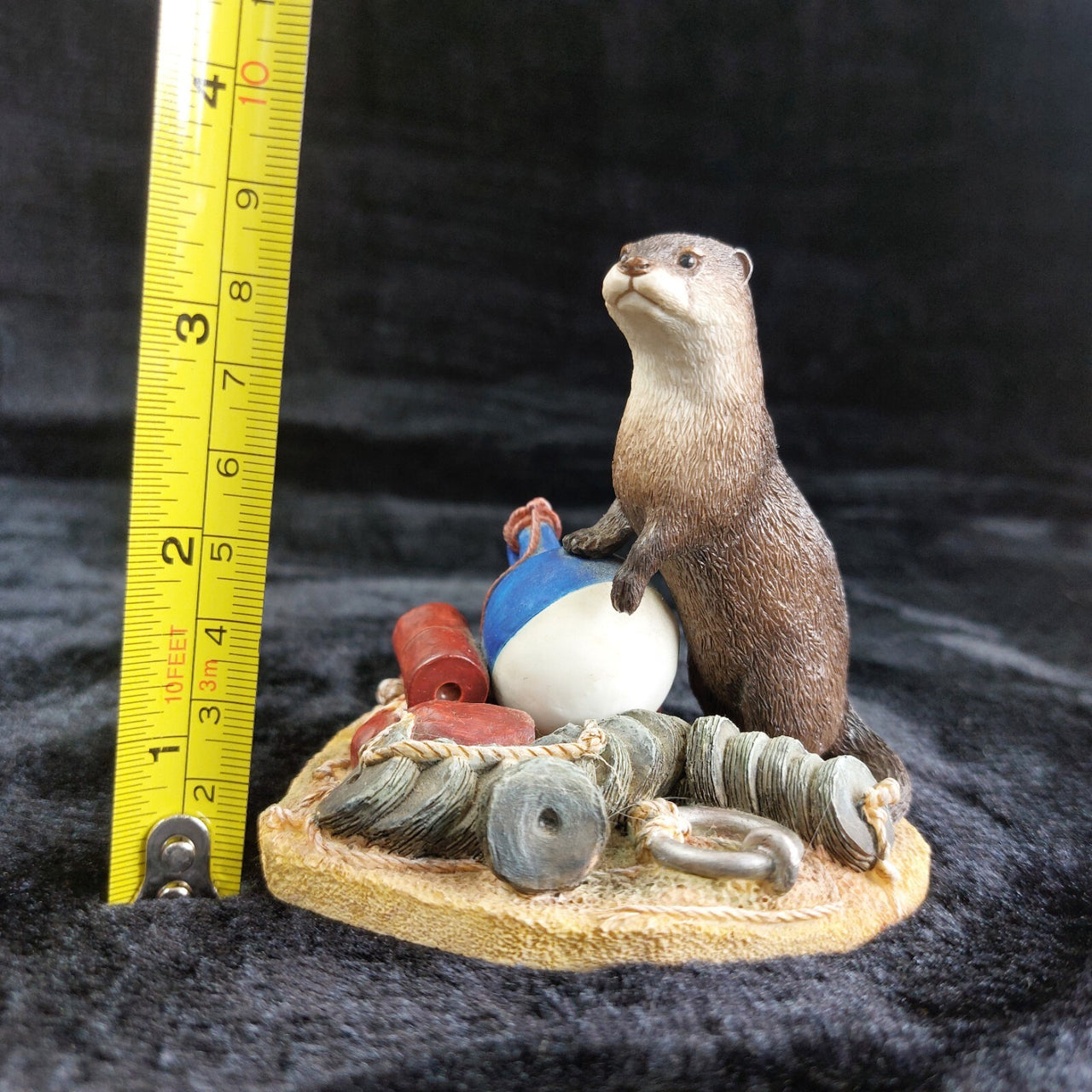 Border Fine Arts Country Characters A1673 Otter Figurine 3.5in 2002 Handcrafted5