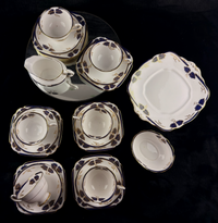 Thumbnail for Royal Albert Rose Pink tea set of 3 &serving plate England stunning 7p tea set14