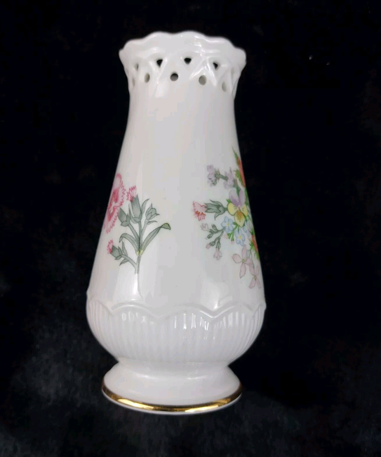 Wild Aynsley Tudor porcelain Elephant Figurine Vase & Trinket Dish Set of 313