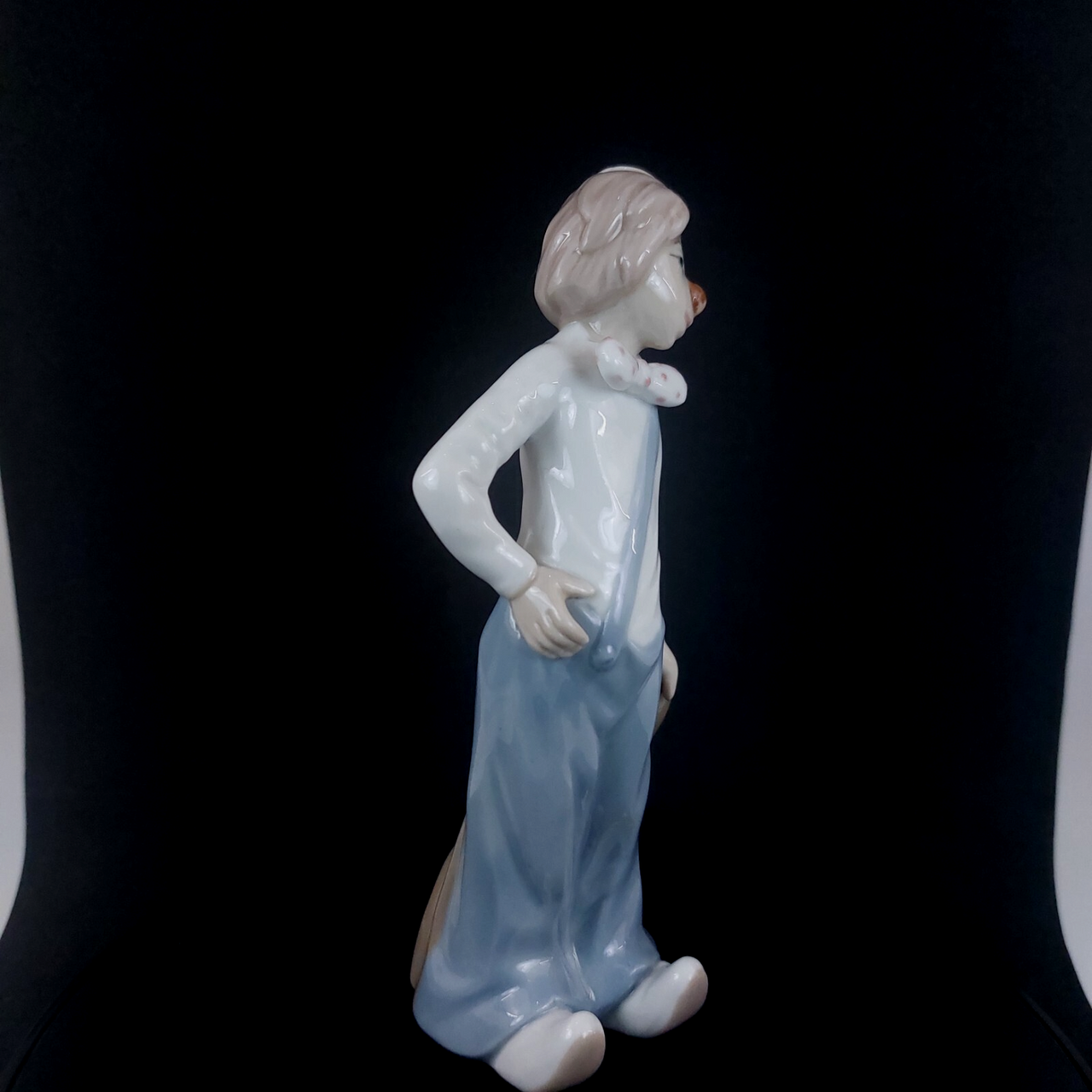 Casades Clown with Bag Porcelain Figurine Collectible from Spain, 6in blue decor2