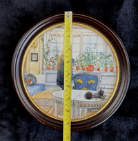 Thumbnail for Royal Copenhagen Carl Larsson Flowers on the Windowsill Framed Porcelain Plate9